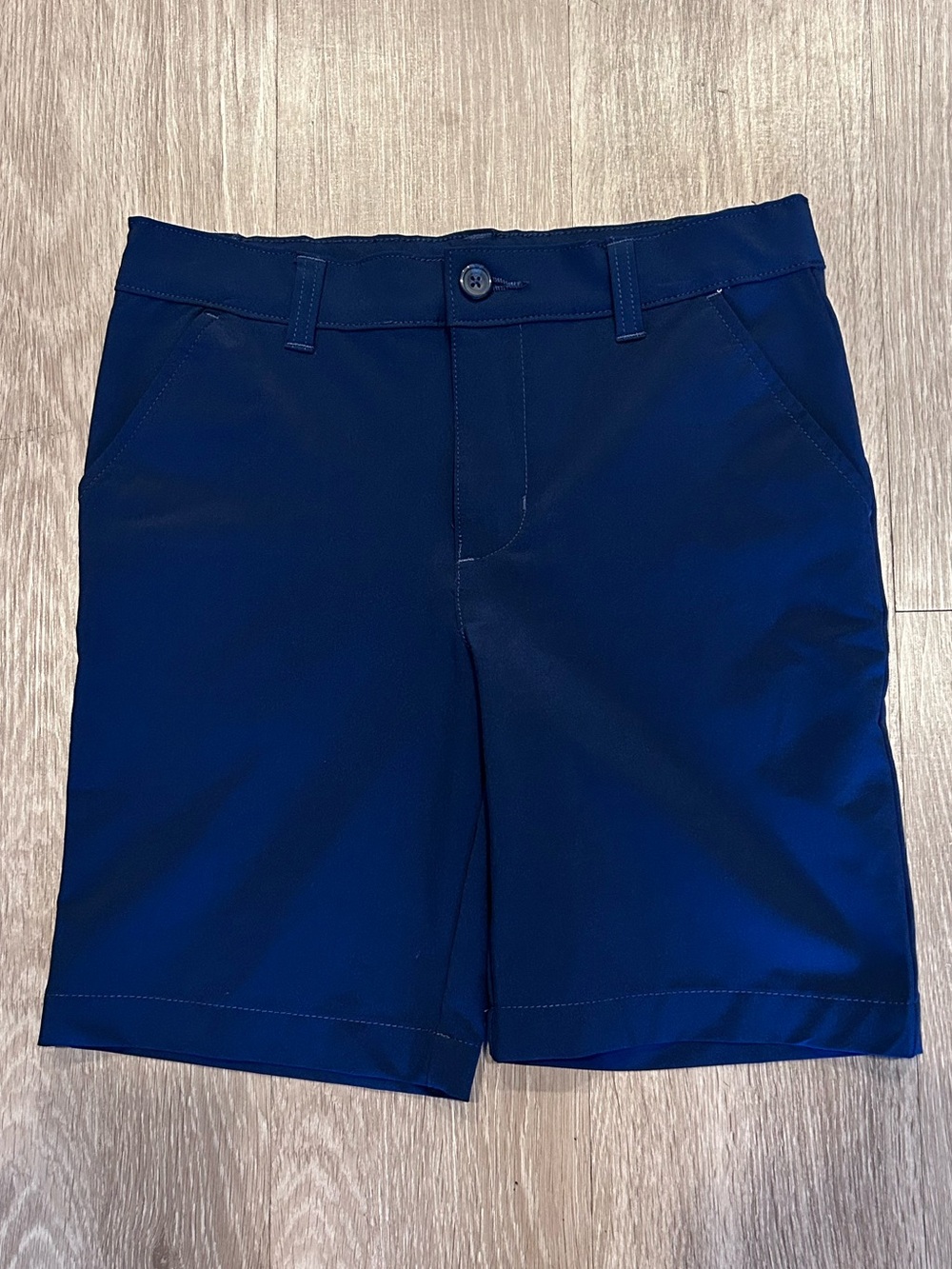 Wonder Nation Boys Navy Blue School Uniform Flat Front Chino Shorts Size 10